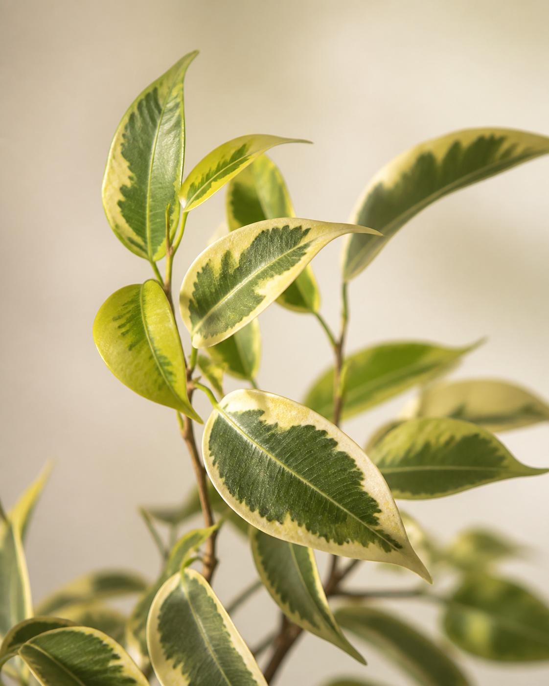 Ficus benjamina Looking Lush, Balanced, and Fully Settled